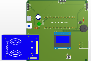【mcuclub-dz-238】基于物联网技术的RFID学生信息识别体温检测预警智能门禁设计【实物设计】