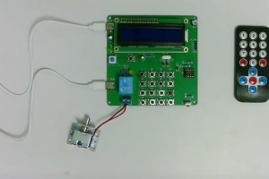 【dz-646】基于单片机的红外遥控电子密码锁的设计