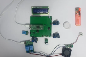 【hz-0022-5】温湿度、烟雾、CO、苯气体检测系统 | 室内空气质量检测系统 | 室内气体检测系统 | 煤气泄露检测系统