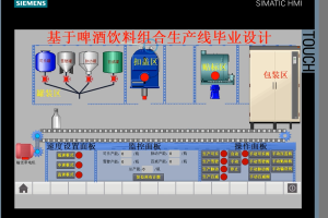 【PLC-003】基于啤酒饮料组合生产线毕业设计