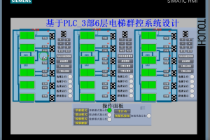【PLC-026】基于PLC三部6层电梯群控系统设计