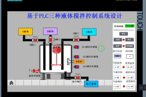 【PLC-035】基于PLC三种液体搅拌控制系统设计