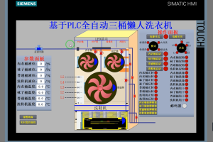 【PLC-061】基于PLC全自动三桶懒人洗衣机